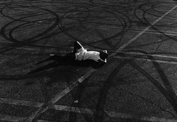 Movie still from “Maxo - 48” (2022), directed by Vincent Haycock – Wide shot, Overhead angle