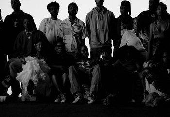 Movie still from “Maxo - 48” (2022), directed by Vincent Haycock – Wide shot, Overhead angle