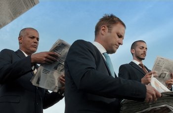 Movie still from “MorMor - Far Apart” (2022), directed by Camille Summers-Valli – Medium shot, Low angle