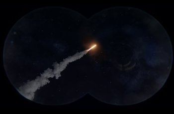 Movie still from “MorMor - Far Apart” (2022), directed by Camille Summers-Valli – Extreme Wide shot, Overhead angle