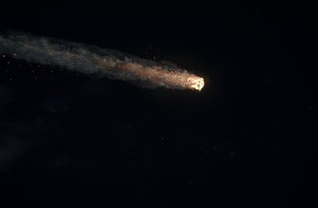 Movie still from “MorMor - Far Apart” (2022), directed by Camille Summers-Valli – Extreme Wide shot, Low angle