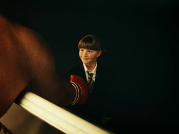 Movie still from “Black Midi - Sugar/Tzu” (2022), directed by Noel Paul – Close Up shot, Over the shoulder angle