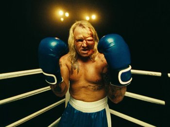 Movie still from “Black Midi - Sugar/Tzu” (2022), directed by Noel Paul – Extreme Close Up shot, Overhead angle