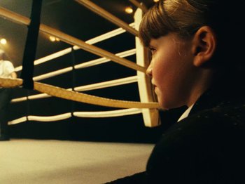 Movie still from “Black Midi - Sugar/Tzu” (2022), directed by Noel Paul – Extreme Close Up shot, Over the shoulder angle