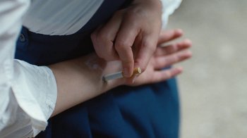 Movie still from “Glaive - Minnesota” (2022), directed by Ramez Silyan – Extreme Close Up shot, High angle