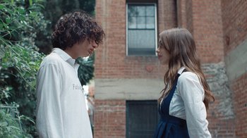 Movie still from “Glaive - Minnesota” (2022), directed by Ramez Silyan – Medium shot, Over the shoulder angle