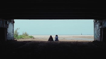 Movie still from “Glaive - Minnesota” (2022), directed by Ramez Silyan – Extreme Wide shot, Over the shoulder angle