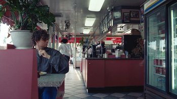 Movie still from “Glaive - Minnesota” (2022), directed by Ramez Silyan – Wide shot, Over the shoulder angle