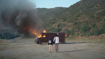 Movie still from “Glaive - Minnesota” (2022), directed by Ramez Silyan – Extreme Wide shot, High angle