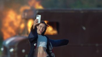 Movie still from “Glaive - Minnesota” (2022), directed by Ramez Silyan – Medium shot, Low angle