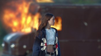 Movie still from “Glaive - Minnesota” (2022), directed by Ramez Silyan – Medium shot, Low angle