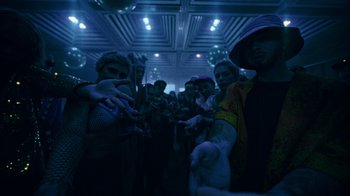 Movie still from “Zef - 420” (2022), directed by Jay Walker – Medium shot, Overhead angle