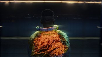 Movie still from “Zef - 420” (2022), directed by Jay Walker – Extreme Close Up shot, Overhead angle