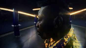 Movie still from “Zef - 420” (2022), directed by Jay Walker – Extreme Close Up shot, Low angle