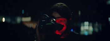 Movie still from “Jesse Jo Stark - So Bad” (2022), directed by Ramez Silyan – Extreme Close Up shot, Overhead angle