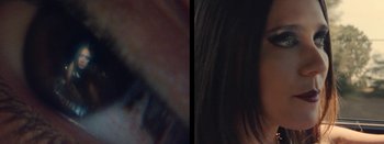 Movie still from “Jesse Jo Stark - So Bad” (2022), directed by Ramez Silyan – Extreme Close Up shot, Overhead angle