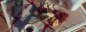 Movie still from “Jesse Jo Stark - So Bad” (2022), directed by Ramez Silyan – Extreme Close Up shot, Overhead angle