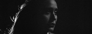 Movie still from “Jesse Jo Stark - So Bad” (2022), directed by Ramez Silyan – Extreme Close Up shot, Low angle