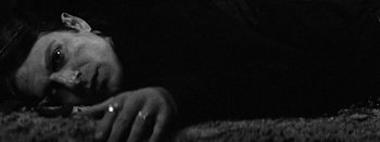 Movie still from “Jesse Jo Stark - So Bad” (2022), directed by Ramez Silyan – Extreme Close Up shot, Overhead angle