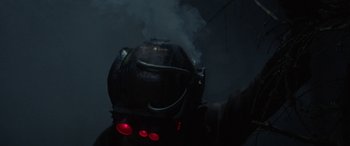 Movie still from “Röyksopp - Profound Mysteries” (2022), directed by Martin De Thurah – Close Up shot, Low angle