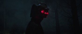 Movie still from “Röyksopp - Profound Mysteries” (2022), directed by Martin De Thurah – Close Up shot, Low angle