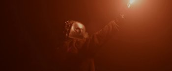 Movie still from “Röyksopp - Profound Mysteries” (2022), directed by Martin De Thurah – Extreme Close Up shot, Low angle