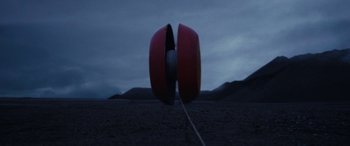 Movie still from “Röyksopp - Profound Mysteries” (2022), directed by Martin De Thurah – Extreme Wide shot, Overhead angle