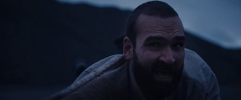 Movie still from “Röyksopp - Profound Mysteries” (2022), directed by Martin De Thurah – Close Up shot, Low angle