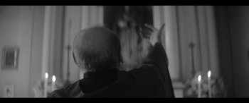 Movie still from “Röyksopp - Profound Mysteries” (2022), directed by Martin De Thurah – Extreme Close Up shot, Over the shoulder angle