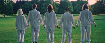 Movie still from “Röyksopp - Profound Mysteries” (2022), directed by Martin De Thurah – Wide shot, Low angle