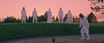 Movie still from “Röyksopp - Profound Mysteries” (2022), directed by Martin De Thurah – Extreme Wide shot, Low angle