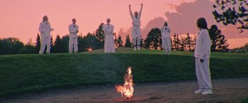 Movie still from “Röyksopp - Profound Mysteries” (2022), directed by Martin De Thurah – Extreme Wide shot, Low angle