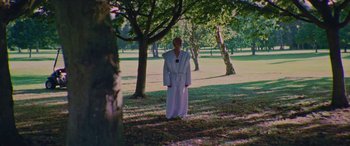 Movie still from “Röyksopp - Profound Mysteries” (2022), directed by Martin De Thurah – Wide shot, Low angle