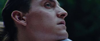 Movie still from “Röyksopp - Profound Mysteries” (2022), directed by Martin De Thurah – Extreme Close Up shot, Low angle