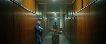 Movie still from “Röyksopp - Profound Mysteries” (2022), directed by Martin De Thurah – Wide shot, Over the shoulder angle