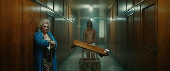 Movie still from “Röyksopp - Profound Mysteries” (2022), directed by Martin De Thurah – Wide shot, Over the shoulder angle