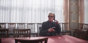 Movie still from “Florence + The Machine - Free” (2022), directed by Autumn de Wilde – Medium shot, Over the shoulder angle