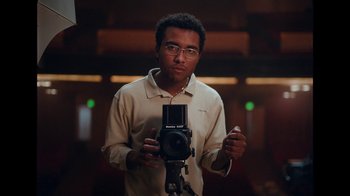 Movie still from “070 Shake - Skin & Bones” (2022), directed by Noah Lee – Medium shot, Low angle