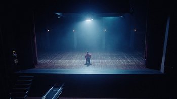 Movie still from “070 Shake - Skin & Bones” (2022), directed by Noah Lee – Extreme Wide shot, High angle