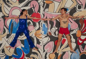 Movie still from “Harry Styles - As It Was” (2022), directed by Tanu Muiño – Wide shot, Overhead angle