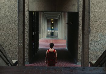 Movie still from “Harry Styles - As It Was” (2022), directed by Tanu Muiño – Extreme Wide shot, Low angle