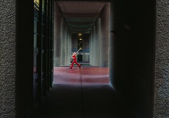 Movie still from “Harry Styles - As It Was” (2022), directed by Tanu Muiño – Extreme Wide shot, Low angle