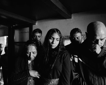 Movie still from “ZNTNDR - Wonderful Time” (2022), directed by Jovan Todorović – Medium shot, High angle
