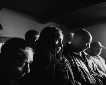 Movie still from “ZNTNDR - Wonderful Time” (2022), directed by Jovan Todorović – Medium shot, High angle