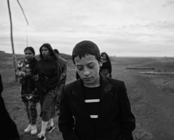 Movie still from “ZNTNDR - Wonderful Time” (2022), directed by Jovan Todorović – Medium shot, High angle