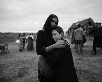 Movie still from “ZNTNDR - Wonderful Time” (2022), directed by Jovan Todorović – Medium shot, Over the shoulder angle