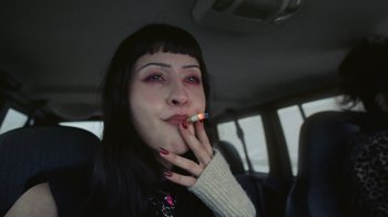 Movie still from “Pendant - Static Dream” (2022), directed by Ramez Silyan – Extreme Close Up shot, High angle