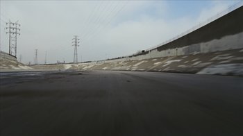 Movie still from “Pendant - Static Dream” (2022), directed by Ramez Silyan – Extreme Wide shot, High angle