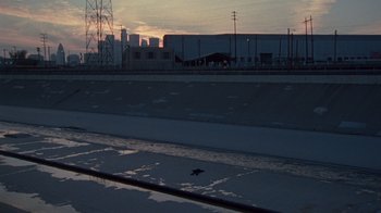 Movie still from “Pendant - Static Dream” (2022), directed by Ramez Silyan – Extreme Wide shot, High angle