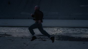 Movie still from “Pendant - Static Dream” (2022), directed by Ramez Silyan – Wide shot, High angle